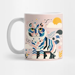 Stripes in the sunset - abstract tiger illustration Mug